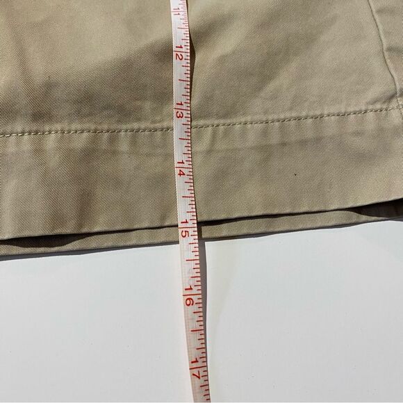 Eddie Bauer Mercer Fit Chino Khaki Shorts Women's Size 12 100% Cotton - Picture 12 of 14